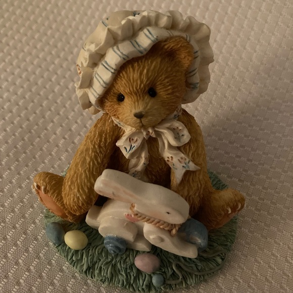 Vintage 1994 Cherished Teddies “Every Bunny Needs A Friend.” Porcelain Figurine - Picture 1 of 5